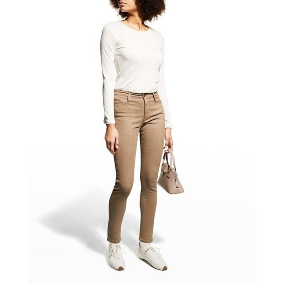 AG Adriano Goldschmied High Rise Jeans in Tan - Picture 10 of 10